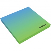 Бумага д/заметок 75х75 мм Berlingo Ultra Sticky Radiance 50 л. повышенной клейкости голубой/зеленый градиент, с липк. краем