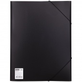 Папка на резинке А4 OfficeSpace пластик 40 мм 500 мкм, черная 