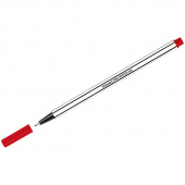 Ручка капилярная Luxor Fine Writer 045  0.8 мм, шестигранный корпус, красная