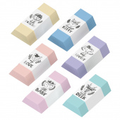Ластик Berlingo Pastel, термопластичная резина, цвета ассорти, 50х28х12мм