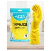 Перчатки латексные хозяйственные Vega разм. ХL (уп-2 перчатки)
