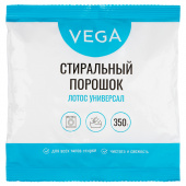 Порошок стиральный Vega Лотос Универсал 350 гр,  полиэтиленовый пакет