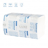 Бумажное полотенце OfficeClean Professional V сложение (H3) 200 л 23х20,5 см 2-сл. белое с тиснением.