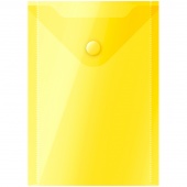 Папка-конверт с кнопкой А6 0,15 мм OfficeSpace желтая