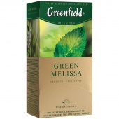 Чай Greenfield Грин Мелисса и мята, зеленый, 25 индив. фольгиров. пак/упак