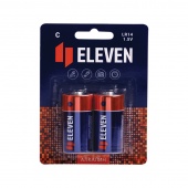 Батарейка Eleven C LR14 14A алкалиновая, в уп-2 шт. Цена за 1 шт.