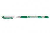 Ручка гелевая Cello FLO Gel 0.5 мм прозрач. корпус резин. упор, игольчат. наконечник, зеленая, 