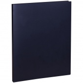 Папка с боковым мех. зажимом OfficeSpace пластик 0,45 мм, корешок 14 мм, черная