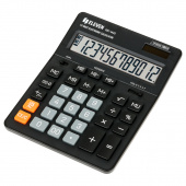 Калькулятор Eleven SDC-444S, 12 разрядов, двойное питание, 155х205х36мм, черный