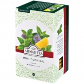 Чай AHMAD (Ахмад) Tea Mint Cocktail травяной, с ароматом мяты и лимона 20 пак/упак.