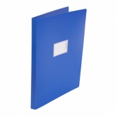 Папка-скоросшиватель с 4 кольцами А3 BURO вертикальная, корешок 27 мм,  пластик 0,8 мм синяя