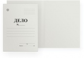 Папка-обложка Дело без скоросшивателя 220 г/м2 Dolce Costo до 200 л, немелованный картон, белый 