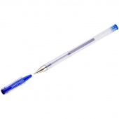 Ручка гелевая OfficeSpace 0,5 мм прозрач. корпус, синяя