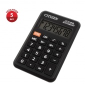 Калькулятор карман. CITIZEN LC-210N 8 разр. вычисл. кв. корня  64х98х12мм черный пластик 