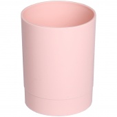 Подставка-стакан под канц. принадлежности Стамм Офис пластик, круглый, розовый