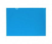 Папка-уголок плотный пластик А4 0,18 мм Buro синий