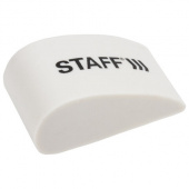 Ластик STAFF College PE-070 38x22х13 мм в форме капли, белый