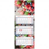 Календарь настенный 3-блочный 3-греб 2023 г OfficeSpace Premium, с бегунком 