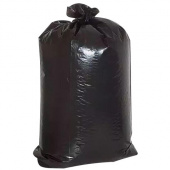Мешок для мусора 160 л 35 мкм уп-50 шт, 90х110 см. черные, в пластах