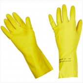 Перчатки резиновые хозяйственные Vileda Professional КОНТРАКТ, разм. L, желтые