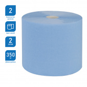 Бумага протирочная OfficeClean Professional 350 м, 24х35 см, 2-сл, синяя