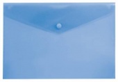 Папка-конверт с кнопкой А4 0,18 мм BURO синяя 