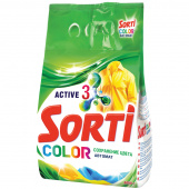 Порошок стиральный SORTI Color автомат 6 кг мягкая упак.