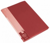 Папка на 20 отд. Buro А4 0,8 мм  цвет красный