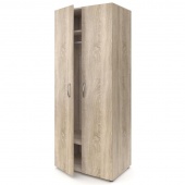 Шкаф для одежды двухдверный МЕТ_МДО, 800х520х1950 мм, дуб сонома