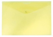 Папка-конверт с кнопкой А4 0,18 мм BURO желтая