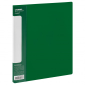 Папка с пружинным мех-змом СТАММ Стандарт А4, 17мм, 700мкм, пластик, зеленая