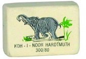Ластик KOH-I-NOOR №300/80 25х18 мм прямоугольный, белый с рисунком 