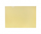 Папка-уголок плотный пластик А4 0,15 мм Buro желтый