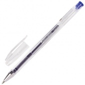 Ручка гелевая Brauberg Jet 0.5 мм прозрач. корпус синяя