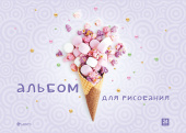 Альбом д/рис А4 24 л LAMARK Sweet bouquet, на склейке