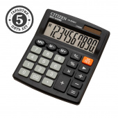 Калькулятор Citizen SDC-810 NR-NV 10 разр. дв. питание, 102х124х25 мм черный 