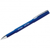 Ручка гелевая Berlingo Silk touch 0,5 мм с резиновым грипом синяя
