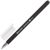 Ручка гелевая Brauberg Matt Gel 0.5 мм soft-touch корпус, черная