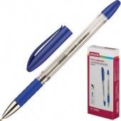 Ручка шар. Attache Legend 0,5 мм, граненый корпус с рез. держателем, маслян, чернила, синяя