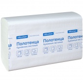 Бумажное полотенце OfficeClean Professional Z сложение 200 л 21.5х24 см 2-сл. белое с тиснением