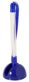 Ручка шар. на подставке WORKMATE 0,5 мм шнур, прозрач.корпус, синяя