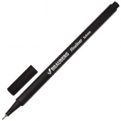 Ручка капилярная Brauberg Aero 0,4 мм трехгран. черный корпус металл. наконечник черная
