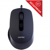 Мышь Smartbuy ONE 265-К бесшумная 4btn+Roll черная