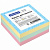 Бумага д/заметок 76х76 мм OfficeSpace 300 л. 3 цвета  с липк. краем 