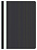 Папка-скоросшиватель с прозр. верхом Buro А4 110/130 мкм, черная